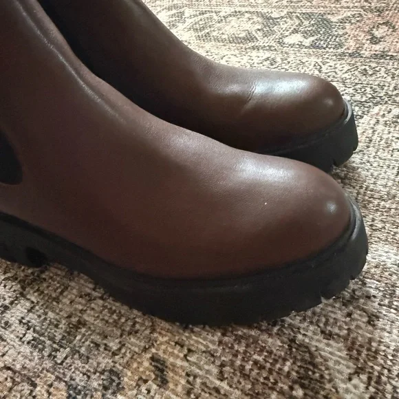 Coach Reid Platform Chelsea Ankle Boots - Walnut - Picture 3 of 9